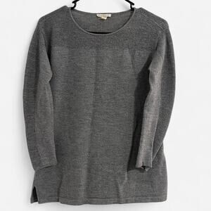 Eileen Fisher 100% Wool Grey Sweater